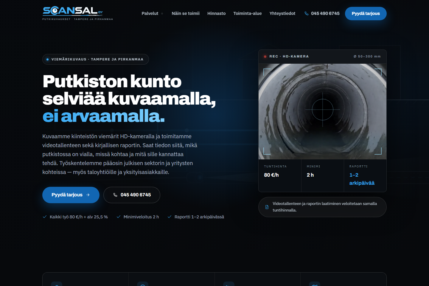 ScanSal Oy – putkikuvaukset