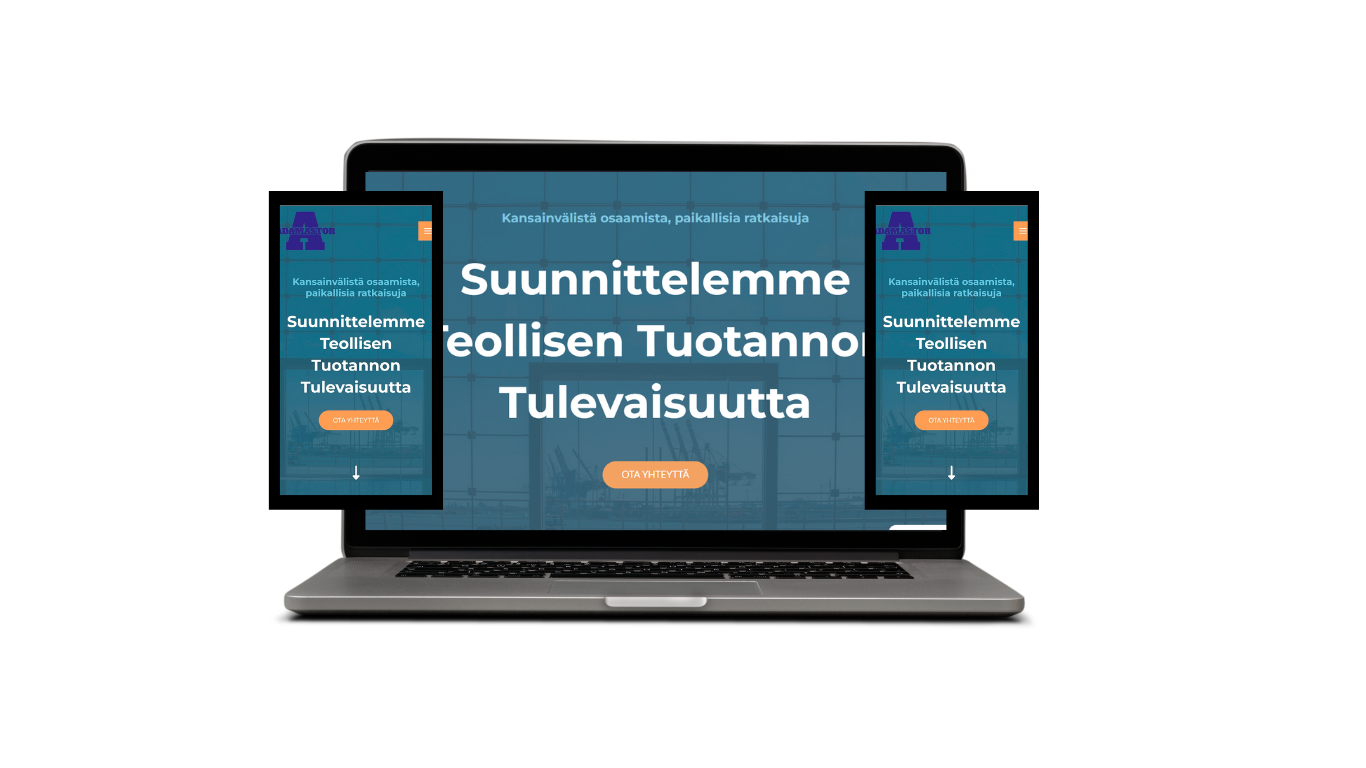 Adamastor Oy – yrityksen verkkosivujen suunnittelu
