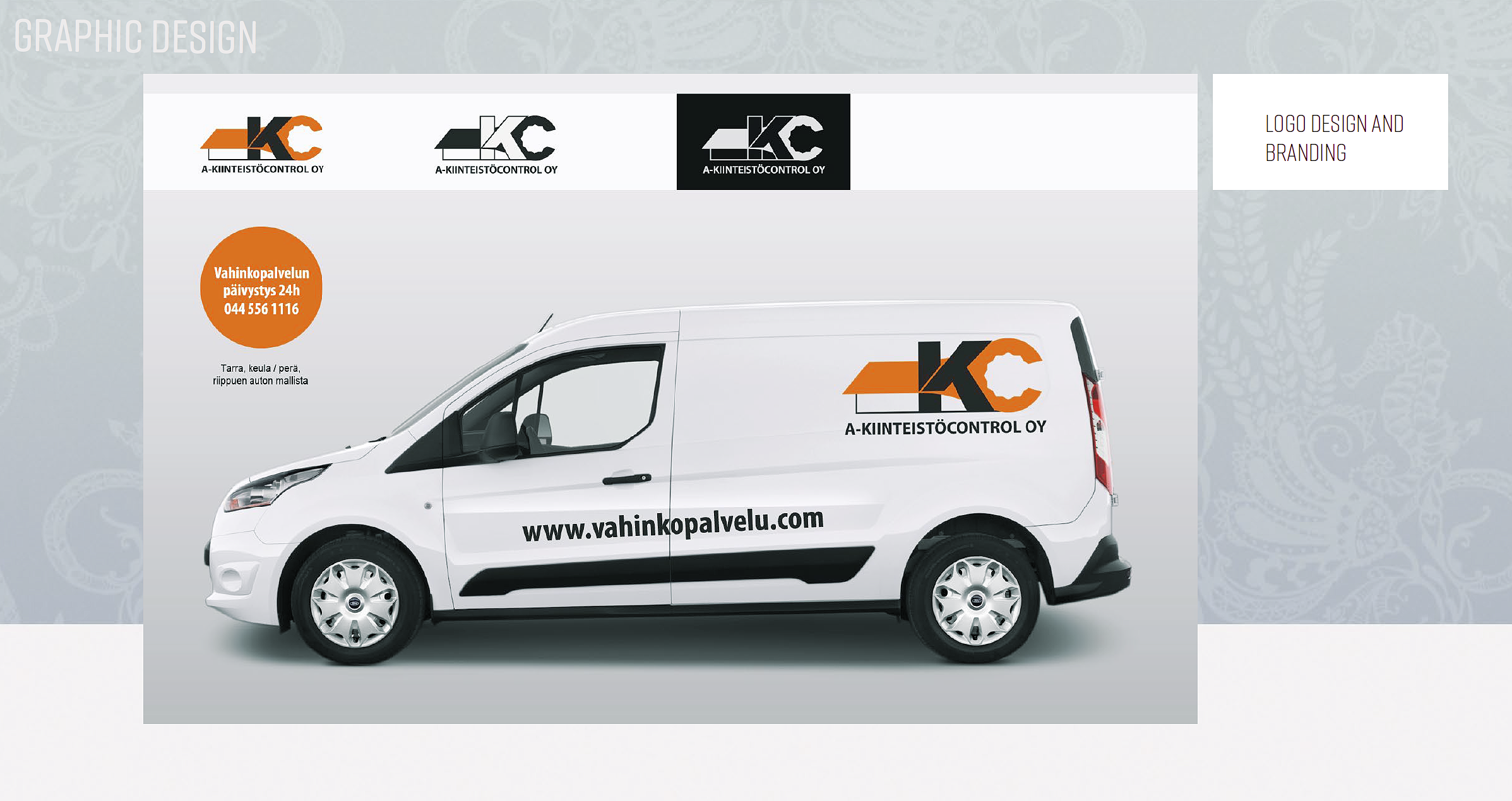 Logo + autonteippaus