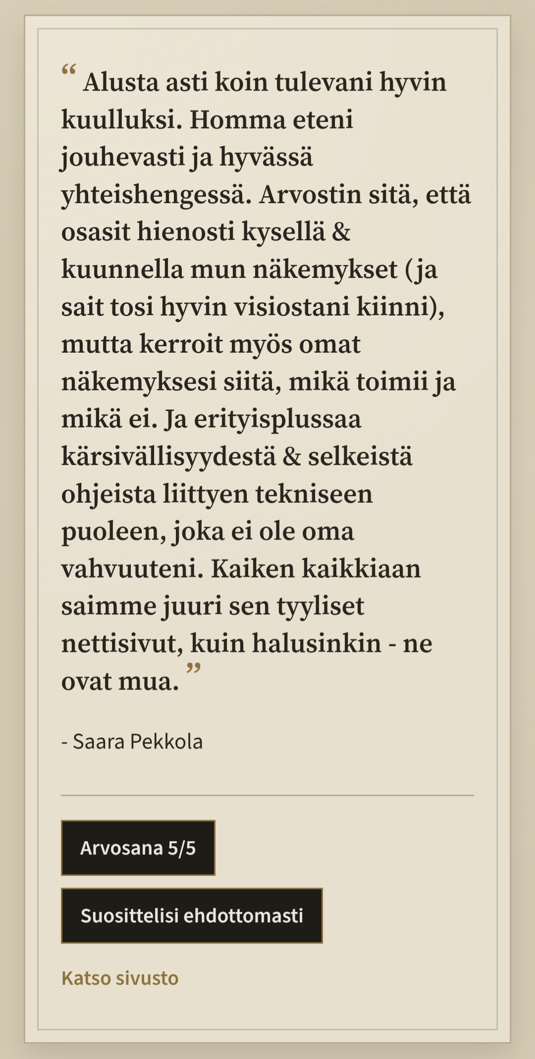 Asiakaspalaute