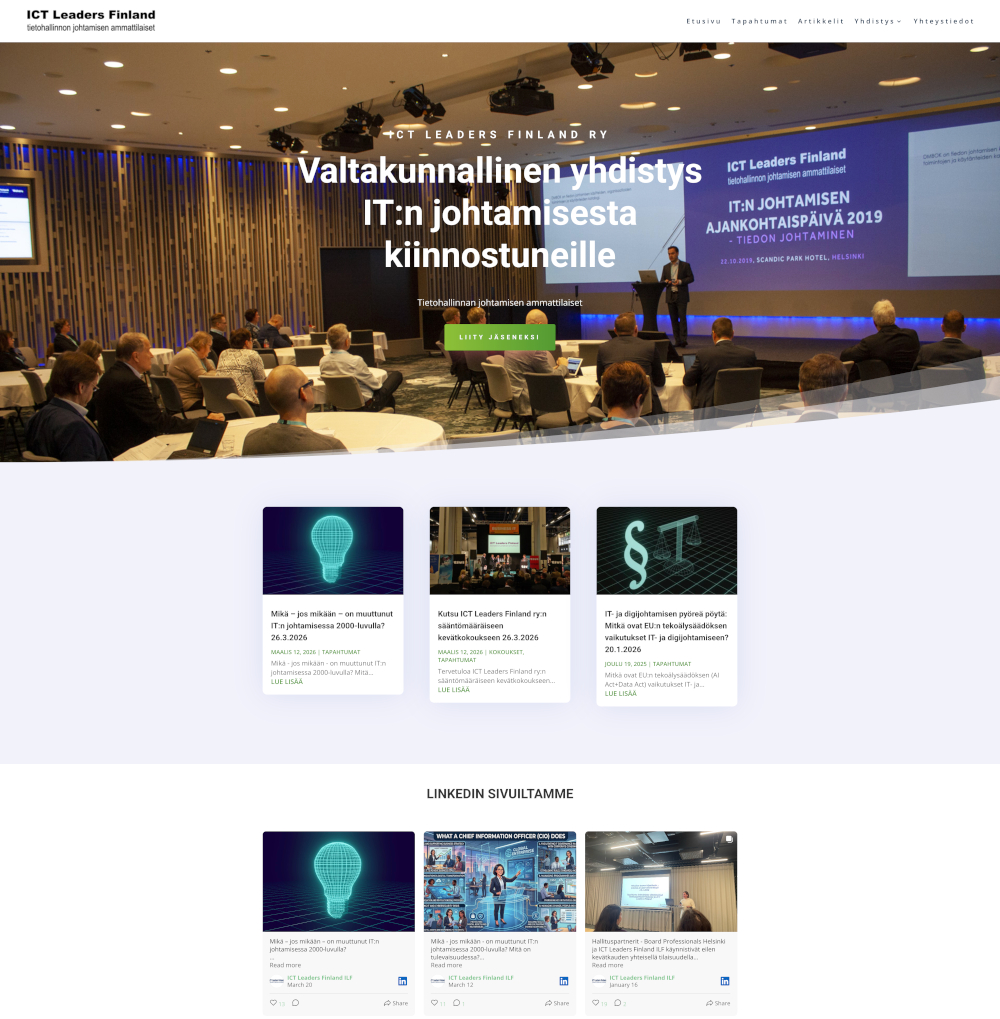 ICT Tietohallinnon johtamisen ammattilaiset