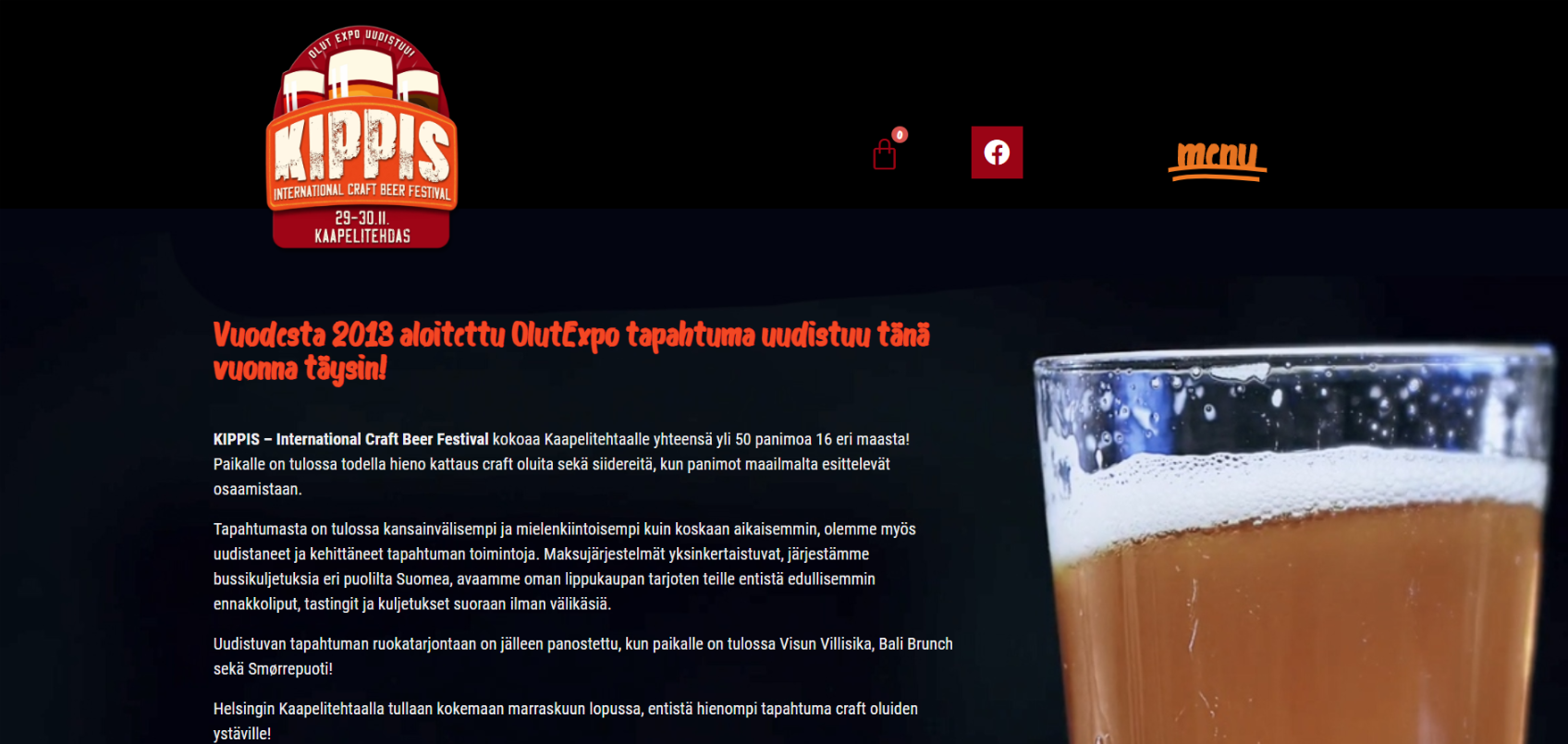 kippis.info -kotisivut