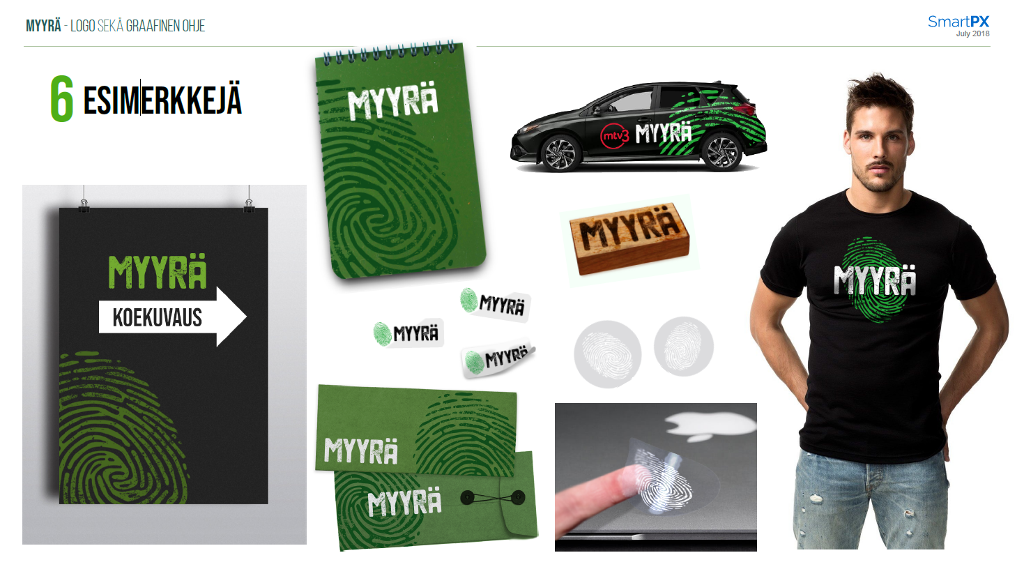 Myyrä visuaalinen ilme